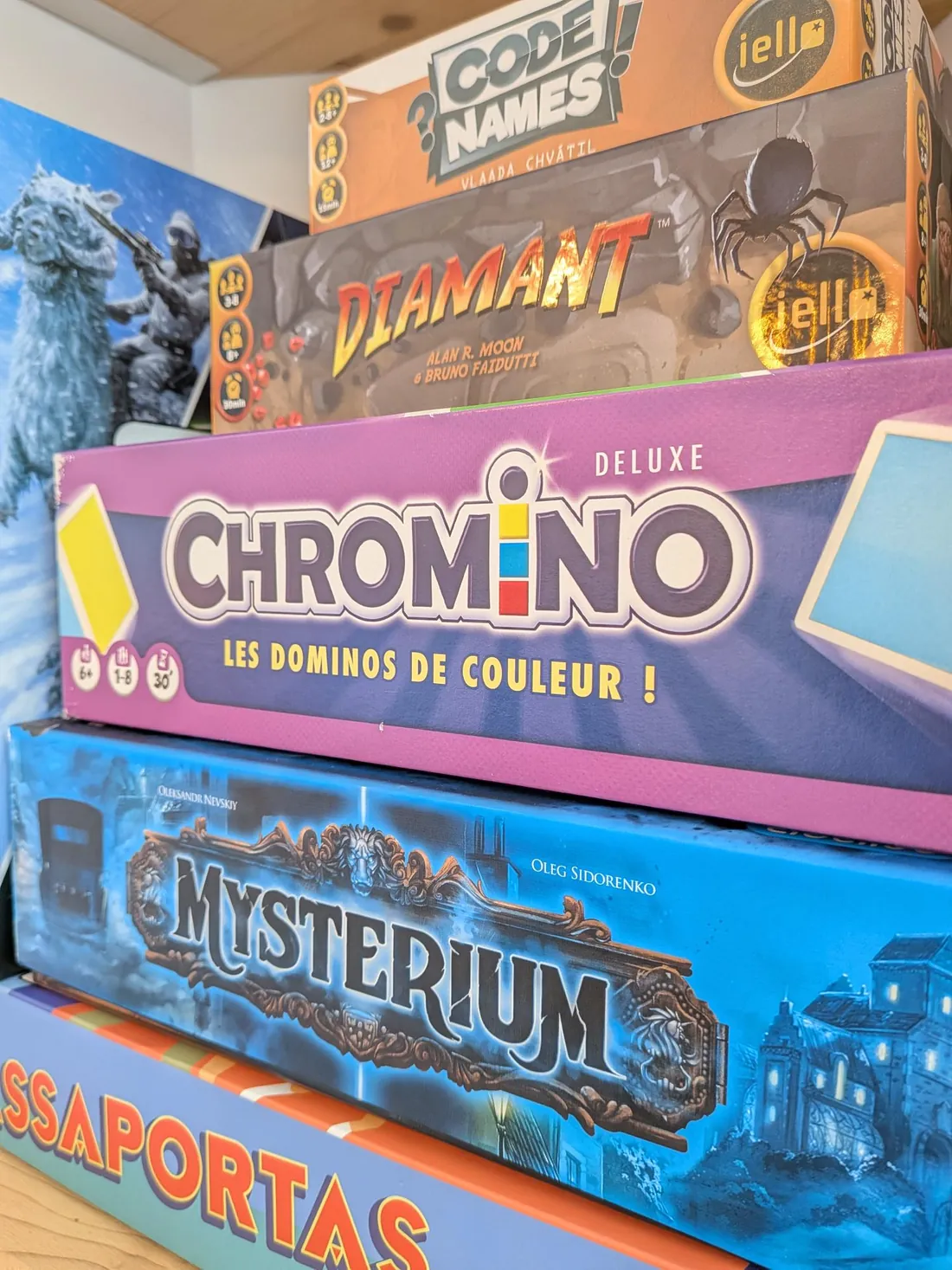 Boîtes de Code Names, Diamant, Chromino et Mysterium
